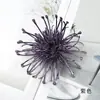 Flor Artificial de Plástico Crisântemo Perfurado com Agulha Flor Falsa DIY Flor Única Pequena Onagra Flor de Grampo Material para Adorno de Cabeça Kit Adereço para Fotografia de Casa