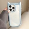 A Nova Capa de Celular com Orelhas de Gato é Adequada para Iphone18Promax Capa com Ranhura Cola Diy17 Capa de Celular 16Pro