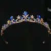 Coroa de noiva europeia e americana adorno de cabeça moderno minimalista barroco cristal coroa acessórios de cabelo acessórios para vestido de noiva atacado