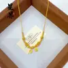 Tienda de Oro Mismo Estilo Chapado en Oro Brillante Cadena de Dinero Hielo Collar Pulsera Moda Versátil Cadena de Hielo Cadena para Clavícula Venta al por Mayor