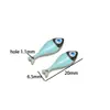 Acero Inoxidable Europeo y Americano Doble Cara Goteo de Aceite Colgante de Pez DIY Moda Collar Pendientes Colgante 18K Accesorios Joyería Transfronterizo
