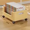 Caja de almacenamiento de libros debajo del escritorio estante de almacenamiento para mochilas ruedas caja de libros móvil estantería de escritorio artefacto para colocar libros