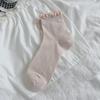 Meias Finas de Renda para Meninas de Primavera e Verão Suxinaimin Estilo Coreano Ins Estilo Japonês Meias de Rede Vazadas de Cor Pura
