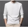 26 Estilos de Otoño e Invierno Cuello Alto Doble Cara Polar Térmico Invierno Nuevo Ropa Exterior para Hombre Capa Base Camiseta de Manga Larga Corte Ajustado Versátil