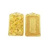 Tienda de Oro Mismo Estilo Alta Retención de Color Colgante Dragón Dorado Antiguo para Hombres, Estilo Vintage Colgante Dragón del Zodiaco Venta al por Mayor