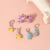 Contas de liga de gota de óleo de desenho animado tridimensional transfronteiriças com furo grande para DIY, acessórios de joalheria, material para pulseira, acessórios feitos à mão, atacado