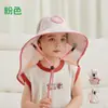 Chapéu Infantil Desenho Animado Fofo Chapéu de Sol para Meninos e Meninas Viagem ao Ar Livre Chapéu de Proteção Solar Aba Larga Proteção Respirável Chapéu de Pescador