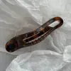 Pinza para el pelo de pinza de tiburón con estampado de leopardo retro francés, pinza para el pelo de la parte posterior de la cabeza, pinza para el pelo, nuevo accesorio para el pelo