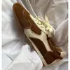 Nuevas Zapatillas Casuales de Cuero Gamuza de Vaca Vintage Retro para Mujer Primavera 2026