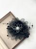 Nova Venda Quente Flor Flash Diamante Pérola Parte de Trás da Cabeça Elegante Franja Presilha Pinça de Tubarão Display de Cabelo Volume Primavera e Verão Fofo