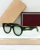 Jmm Rollingsun Moda Europea y Americana Nueva Lujo Gafas de Sol con Montura Redonda Turquesa Anti-UV Gafas de Sol de Moda