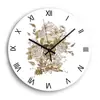 Reloj de Pared Tema Día de Muertos Reloj Calavera Flor Reloj de Pared Decorativo para Sala de Estar Creativo Personalidad Explosiones