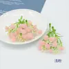 Guirnalda de Flores de Gipsofila de Plástico Blando Broche Artificial de Gipsofila de PU Arreglo Floral Bonsái DIY Ramo de Flores Artificiales Accesorios para Caja de Flores