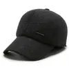 Protección auditiva sombrero para personas mayores sombrero de ala plana para adultos mayores otoño e invierno cierre completo a prueba de viento protección contra el frío más terciopelo engrosado calidez gorra de béisbol