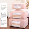 Bolsa para Arquivar Roupas Bolsa para Armazenar Colcha Bolsa Respirável à Prova de Poeira de Tecido Não Tecido Bolsa de Armazenamento Doméstico Bolsa de Colcha