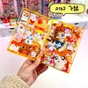 Caderno Original Cartoon A7 Acrílico de Folhas Soltas, Caderno de Estudante Anime Estética Fofa Feminina