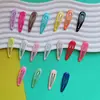 Acessórios de Cabelo Novos Estilo Coreano Celebridade da Internet Cor Grampo de Cabelo Infantil Gota d'Água Cor Doce Prendedor BB Gota de Óleo Pequeno Grampo de Cabelo Clipe de Borda para Franja