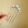 Herramienta para Peinar Moños de Persona Perezosa Peine de Cuatro Púas Peine para el Cabello Parte Posterior de la Cabeza Pinza para el Cabello Metal Peinado del Cabello Accesorio para el Cabello