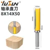 Máquina cortadora de fresado recto con rodamiento Yusheng, máquina de grabado, cortadora de fresado recto para carpintería, cortadora de perfilado de 14 mm con 8 mangos