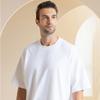 300g Pesado Ombro Americano Oversize Algodão Camiseta Tendência Europa e Estados Unidos Transfronteiriça Mais Vendida Manga Curta Novo