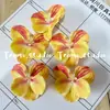 Cabeça de Flor de Orquídea Phalaenopsis Artificial, Textura de Película Impressa em 3D, Buquê Exquisito para Decoração de Casamento e Lembrança