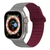 Adequado para Apple Watch com Pulseira de Silicone Magnética Costurada Applewatch Gerações Se1-9 Ultra Universal