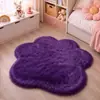 Tapete de Lã Sintética Cor Sólida Quarto Quarto Infantil Tapete de Chão Sala de Estar Cama Sofá Mesa de Centro Tapete de Casa com Pelo Longo Australiano