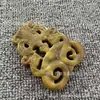 Directamente de la Fábrica de Origen: Piezas de Jade Tallado Falso Antiguo, Colgantes de Jade Huecos de Dragón y Fénix, Artículos de Jade Viejo Deteriorado para Venta al por Mayor