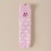 Novas Meias de Lã Coral para Mulheres Outono e Inverno, Meias com Desenho de Cachorrinho, Meias Grossas Quentes para Dormir, Meias de Chão para Casa de Mulheres Venda por Atacado