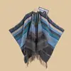 Nuevo Estilo Étnico Borla Jacquard Abertura Capa Grande para Mujeres Otoño e Invierno Fotografía de Viaje Capa de Viaje al Aire Libre