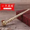 Set para Fumar Xiang Jia Cobre Puro Doble Propósito Bolsa para Tabaco Olla Pipa Venta al por Mayor Portátil Latón Antiguo Filtro Varilla para Tabaco Tabaco