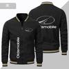 Chaqueta fina con cremallera blanca para hombre, informal, con logotipo de coche, para primavera de 2023, comercio exterior, con diseño transfronterizo