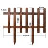Valla de Madera Anticorrosiva para Exterior Valla Patio Villa Valla de Madera Valla Macizo de Flores Huerto Valla de Madera Carbonizada Decorativa