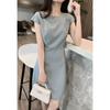 En Stock Fabricante Venta al por Mayor Nuevo Vestido Ligero-S Profesional Ajustado Ceñidor de Cintura Nuevo Vestido de Gasa para Mujer Verano