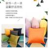 Funda de Almohada de Terciopelo de Color Sólido Transfronteriza Cojín Nórdico Sofá Oficina Almohada de Cintura Cabecera Cama Estampado de Logotipo