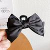 Escape Princess Headwear Preto Dupla Face Big Bow Grab Clip Acessórios para o Cabelo Elegante Cabeça Shark Clip Hairpin Mulheres