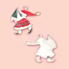 Pingentes de Lote Misto Mais Vendidos, Pulseiras Esmaltadas de Animais, Acessórios, Pingentes de Chaveiro Temáticos de Natal, Atacado