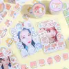 Fita de Papel Revestido Animal Cartoon Fofo Estilo Japonês Adesivos Infantis Material para Decoração de Diário DIY Fita Básica