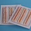 Contas de Pérola Zhuji 7-8mm AAAA+ Oblatas Meio Furo Inseridas com Pérolas Combinando Luz Forte Impecáveis Venda Direta de Fábrica