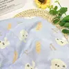 Punto Crepé Doble Capa Estampado Digital Gasa Algodón de Bebé Toalla de Baño Ropa para el Hogar Ropa Infantil Pijamas Tela de Gasa