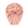 Gorro infantil con lazo atado a mano, estilo gofre transfronterizo, gorro para bebé, gorro indio burdeos, accesorios para el cabello para niños