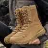 47 Botas de Combate de Caña Alta Talla Grande, Botas Marrones de Entrenamiento de Combate, Botas de Entrenamiento con Cordones para Hombre, Zapatos Profesionales de Senderismo y Montañismo, Botas de Seguridad