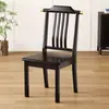 Novo estilo chinês completo madeira maciça cadeira de jantar casa moderna simples encosto cadeira banqueta restaurante hotel mesa de jantar oficial cadeira chapéu