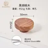 Venta al por mayor de fábrica manija de madera para puerta de gabinete manija para puerta de armario de gabinete nogal negro de haya madera de registro de cajón manija pequeña