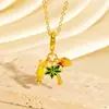 Colar Cruzado Novo Estilo Luxo Leve Esmalte Gota Diamante Cravejado Coração Futebol Flor Nicho Alto Padrão Versátil Corrente para Suéter DIY