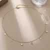 Venda Quente Moda Ouro Vento do Oceano Série de Letras Colar de Pérolas Decoração de Concha Estrela do Mar Concha Venda Quente Explosões