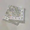 Lenço Quadrado de Alta Qualidade com Estampa Paisley para Mulheres, Lenço de Cintura Estampado da Moda, Lenço Versátil de Poliéster com Estampa de Bolinhas e Leopardo