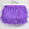 Cinturón de Plumas al por Mayor 8-10cm Pluma de Avestruz Borde de Tela Ropa Accesorios Falda Accesorios de Joyería Decoración de Borlas de Plumas