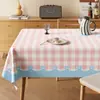 Toalha de Mesa de Luxo Leve de Alta Qualidade Impermeável e à Prova de Óleo Estilo Retro Americano Dopamina Tapete para Mesa de Jantar Estilo Ins Toalha de Mesa para Mesa de Centro