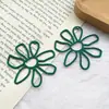 Acessórios de Metal com Flores Pintadas Vazadas de Liga Metálica Exagerados para Orelha DIY Artesanal Materiais para Joias Venda por Atacado